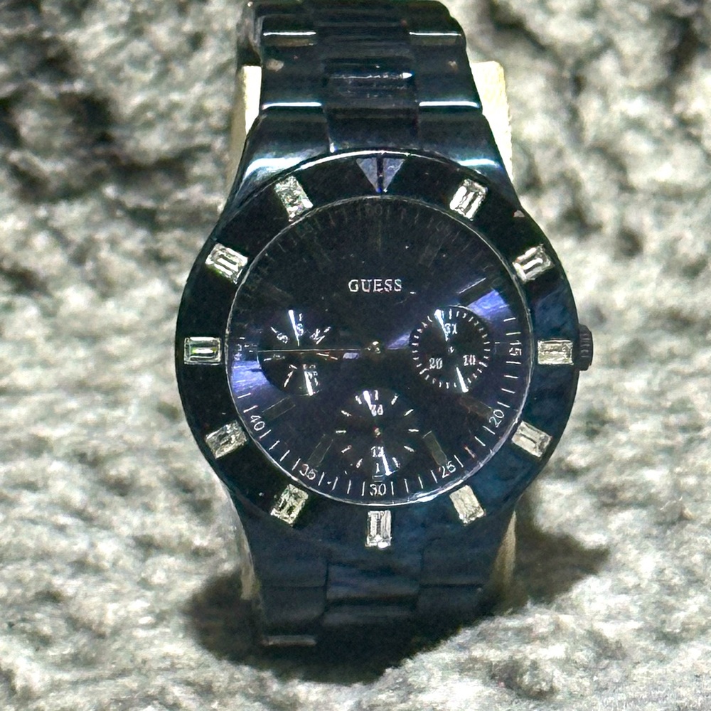 Guess Women's Blue Stainless Steel Watch
